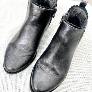 Girls charcoal booties size 12